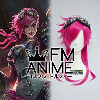 Inhale bring the action Graze FM-Anime – League of Legends Vi Cosplay Wig