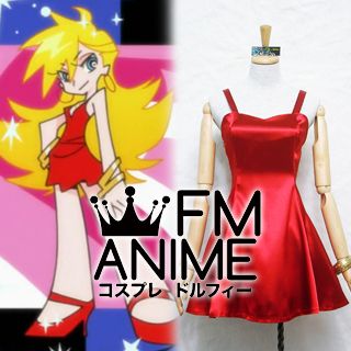 Panty & Stocking with Garterbelt Panty cosplay costume red dress 