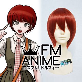 Anime Super Dangan Ronpa 2 Danganronpa Mahiru Koizumi Perruque Cosplay Costume Rouge Court Cheveux Raides Pelucas 