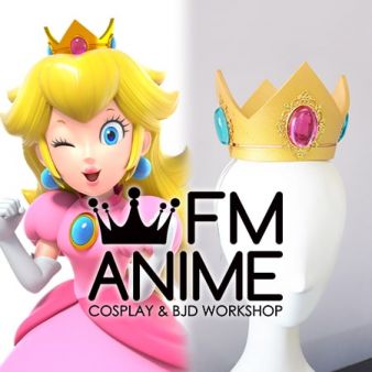Super Mario Princess Peach Gold Crown Cosplay Accessory Prop