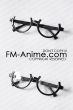 Genshin Impact Sucrose Black Half Round Semicircle Glasses Cosplay Accessory