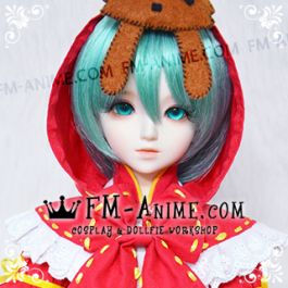 Details about   VOCALOD Hatsune Miku Cosplay Bunches Hair Wig Fit for 1/3 BJD Doll Sa 