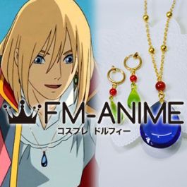 Howl's Moving Castle Howl Necklace & Earrings Cosplay Accessories