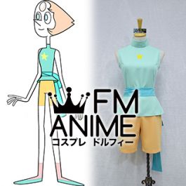 Details about   New Pearl Steven Universe Cosplay Pinafore Dress  @ 