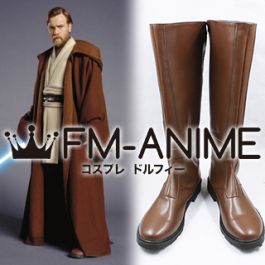 Movies Star Wars Obi-Wan Kenobi Cosplay Shoes Men White Boots