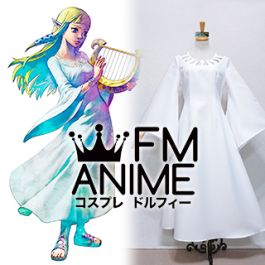 FM-Anime The Legend of Zelda: Skyward Sword Princess Zelda Goddess Hylia White Dress Cosplay Costume FM-Anime The Legend of Zelda: Skyward Sword Princess Zelda Goddess Hylia White Dress Cosplay Costume
