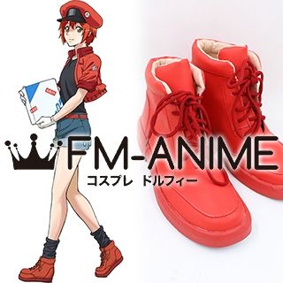 Cells at Work! Red Blood Cell AE3803 Erythrocyte Red Cosplay Shoes