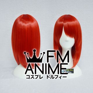 45cm Pageboy Red Cosplay Wig