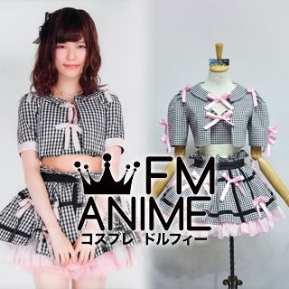 AKB48 Everyday, Katyusha (Everyday, カチューシャ) Pink Black & White Square Cosplay Costume