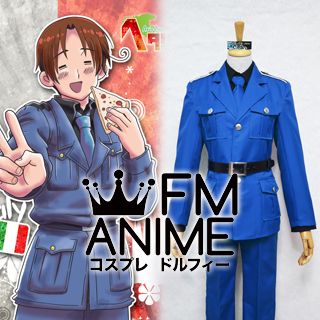 Axis Powers Hetalia Feliciano Vargas (North Italy) Military Uniform Cosplay Costume