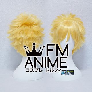 Short Spike Style Prince Gold Cosplay Wig