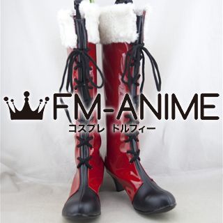 Love Live! Eli Ayase Cosplay Shoes Boots (Christmas Version)