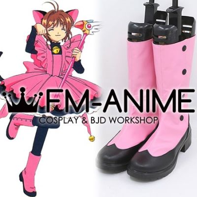 Cardcaptor Sakura Sakura Kinomoto Pink Kitty Pink Cat Cosplay Shoes Boots