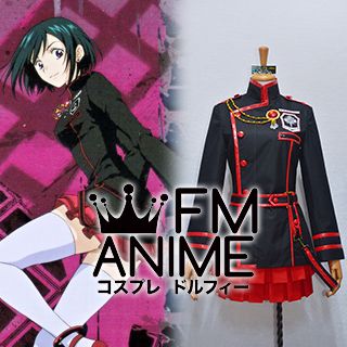 D.Gray-man Hallow Lenalee Lee The Black Order Red & Black Military Uniform Cosplay Costume