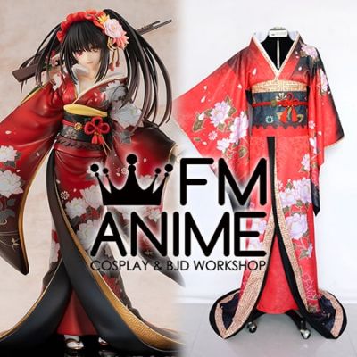 Date A Live Light Novel Kurumi Tokisaki Figure Alluring Kimono Version Cosplay Costume