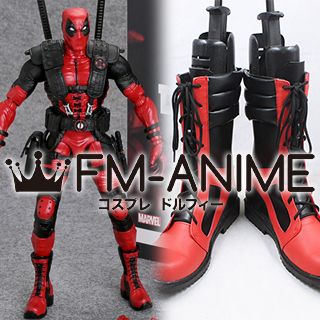 Deadpool Marvel Vogue Fire 10" Action Figure Cosplay Shoes Boots