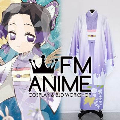 Demon Slayer: Kimetsu no Yaiba Shinobu Kochou Purple Kimono Cosplay Costume