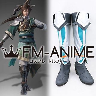 Dynasty Warriors 9 Jiang Wei Cosplay Shoes Boots