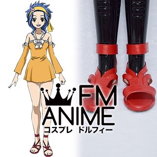 Fairy Tail Levy McGarden Cosplay Shoes Sandals