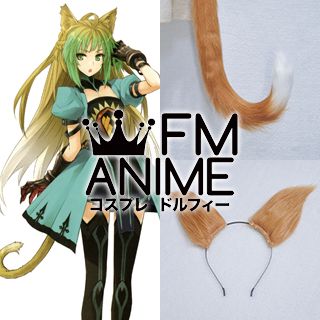 Fate/Apocrypha Atalanta Brown White Fluffy Ears & Tail Cosplay Accessories Prop