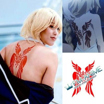 Fate/Apocrypha Jeanne d'Arc Red Cosplay Tattoo Stickers