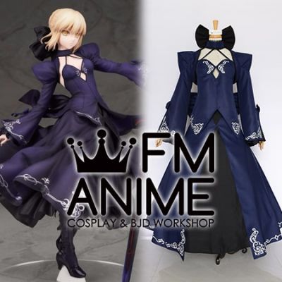 Fate/Grand Order Saber Alter Navy Blue Dress ver. Cosplay Costume