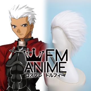 Fate/stay night Archer White Cosplay Wig