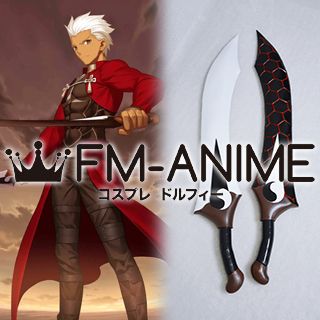 Fate/stay night Archer Kanshou and Bakuya Swords Cosplay Weapon Prop