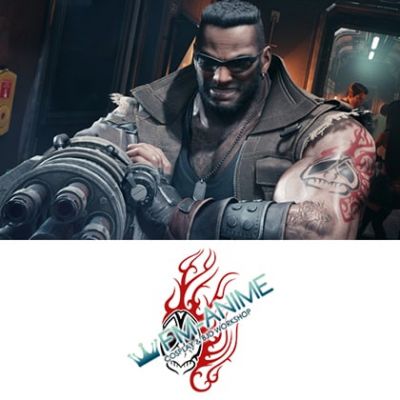 Final Fantasy VII Remake Barret Wallace Cosplay Temporary Tattoo Stickers