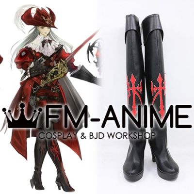 Final Fantasy XIV Red Mage Cosplay Shoes Boots