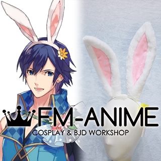 Fire Emblem Heroes Chrom Spring Festival Rabbit Bunny Ears Headband White Pink Cosplay Accessory Prop