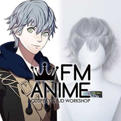 Fire Emblem: Three Houses Ashe Ubert Freckles Gray Cosplay Wig
