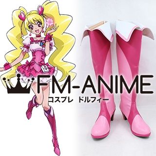 Fresh Pretty Cure! Momozono Love Cure Peach Cosplay Shoes Boots
