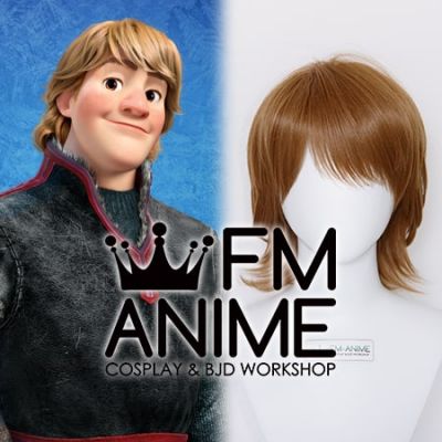 Frozen Disney Film Kristoff Bjorgman Brown Cosplay Wig