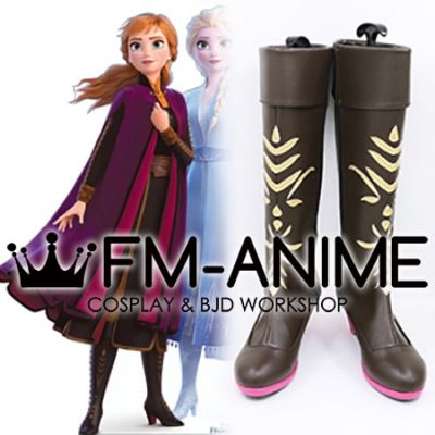 Frozen 2 Anna Cosplay Shoes Boots