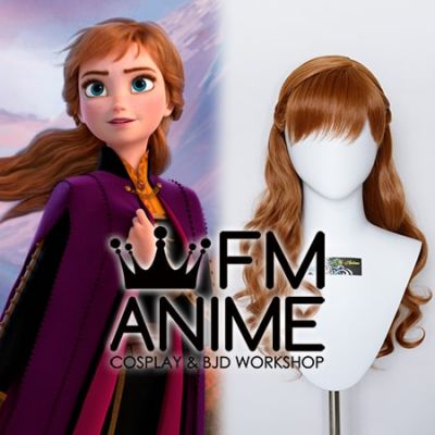 Frozen 2 Disney 2019 film Anna Cosplay Wig