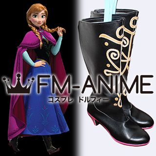 Frozen (Disney 2013 film) Anna Cosplay Shoes Boots