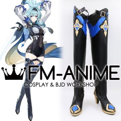 Genshin Impact Eula Lawrence Cosplay Shoes Boots