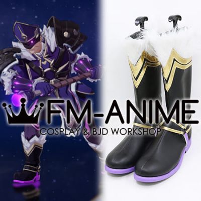 Genshin Impact Fatui Skirmisher Electrohammer Vanguard Cosplay Shoes Boots