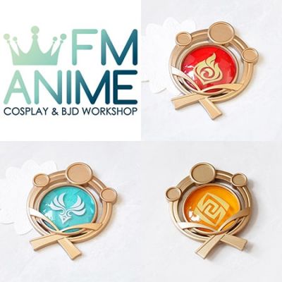 Genshin Impact Inazuma Visions Element Cosplay Props Accessories
