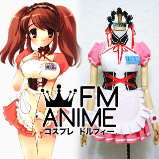 Haruhi Suzumiya Mikuru Asahina Maid Cosplay Costume