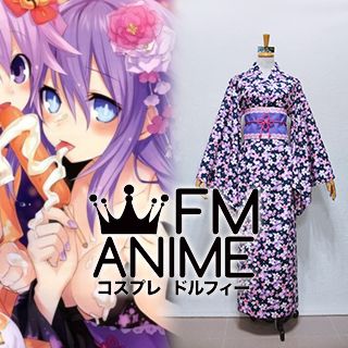 Hyperdimension Neptunia Purple Heart Kimono Cosplay Costume