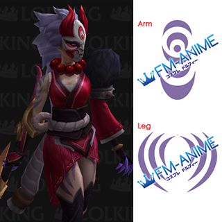 League of Legends Blood Moon Diana 3D Model Cosplay Tattoo Stickers