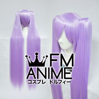 Long Length Clips on Straight Light Purple Cosplay Wig