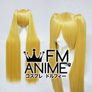 Long Length Clips on Straight Mixed Gold Cosplay Wig