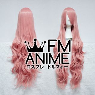 Long Length Wavy Smoky Pink Cosplay Wig