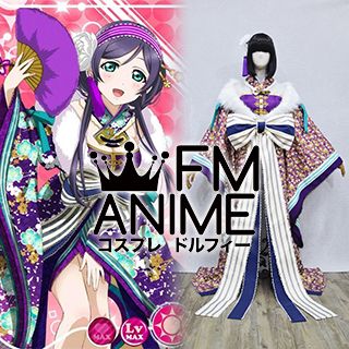 [Display] Love Live! Nozomi Tojo SR Card New Year's Fortune Kimono Cosplay Costume