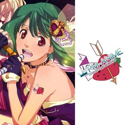 Macross Frontier The Movie: The Wings of Goodbye Ranka Lee Cosplay Tattoo Stickers