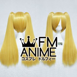Medium Length Clips on Straight Mixed Gold Cosplay Wig