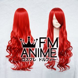 Medium Length Wavy Red Cosplay Wig